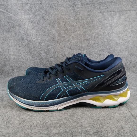 Asics Shoes Mens 12 Athletic Trainer Gel Kayano 27 Running Sneaker Comfort Blue - Picture 7 of 15